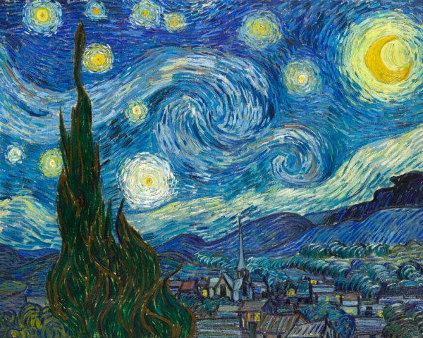 Vincent van Gogh - gwieździsta noc